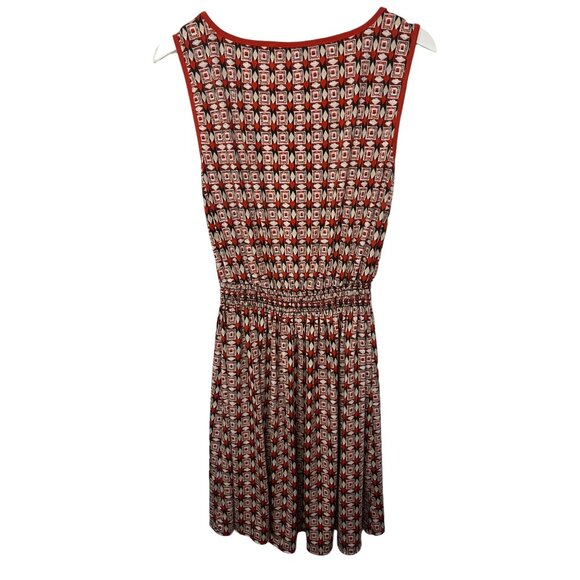 Max Studio Dress Womens Small Sundress Mini Sleeveless Orange Print Work Casual - Picture 7 of 12